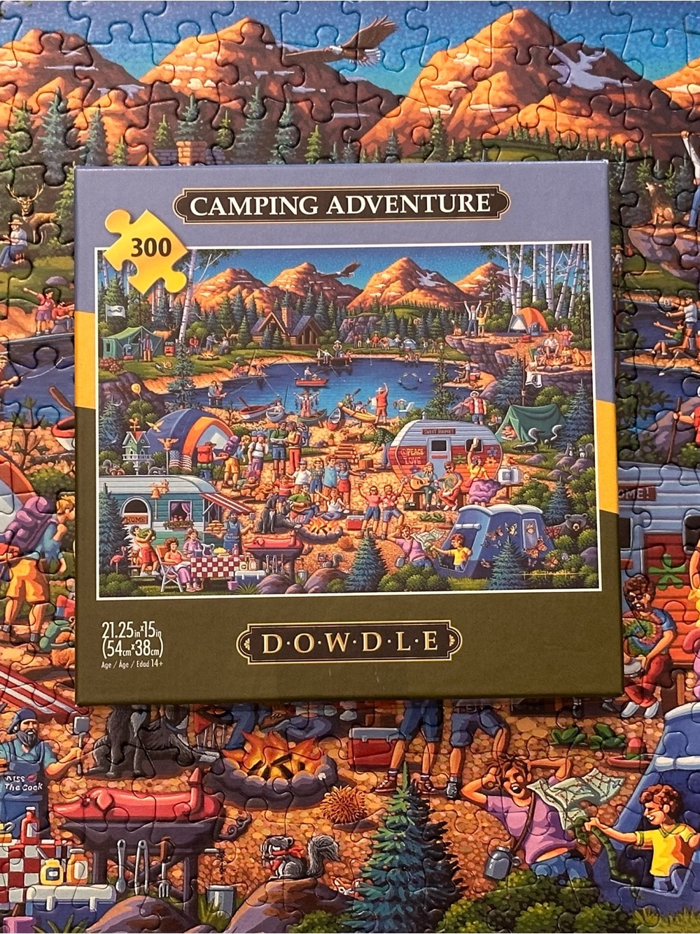 BUFFALO GAMES Dowdle Camping Adventure 300-Piece Puzzle